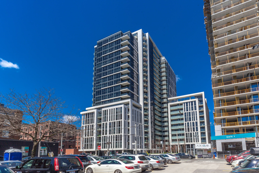 A photo showing 400 Adelaide Street East from the outside. and, first of all, also, another, furthermore, finally, and in addition.