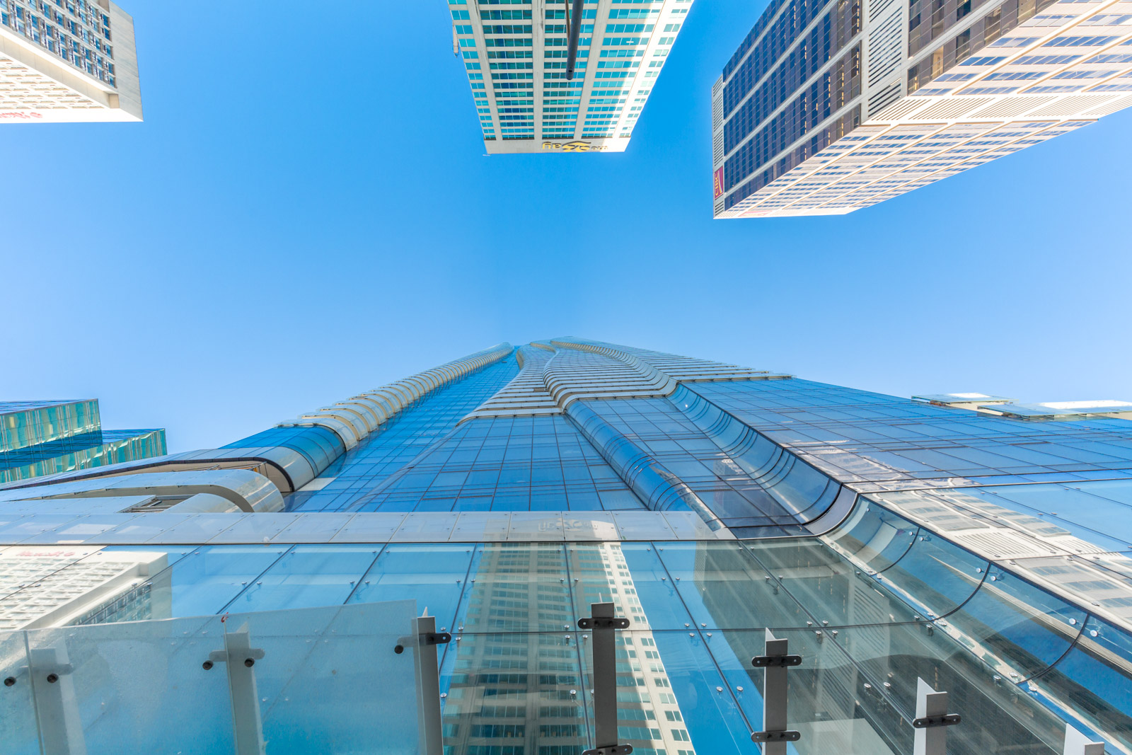 Looking up at 1 Bloor Street East