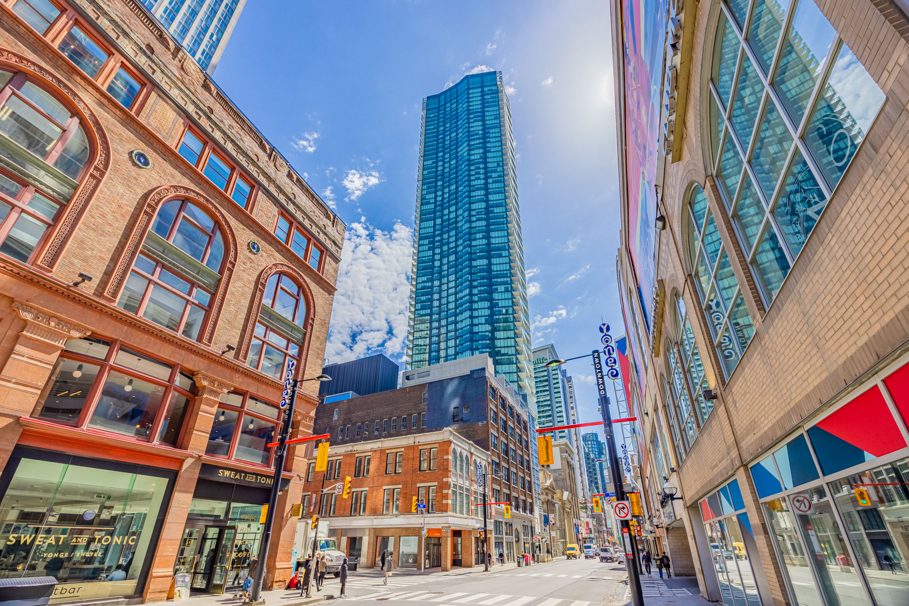 197 Yonge St Massey Tower seen at a distance.