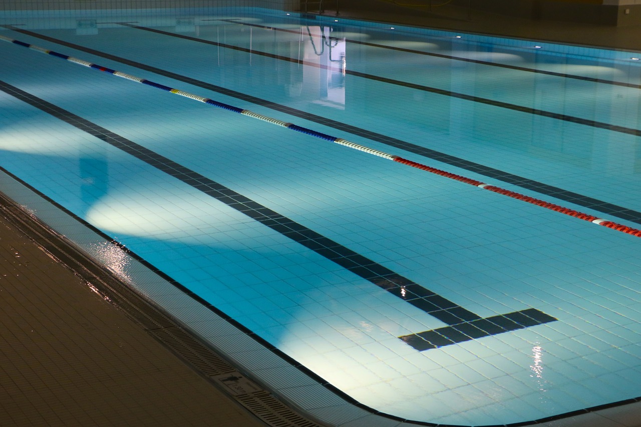 Indoor swimming pool.