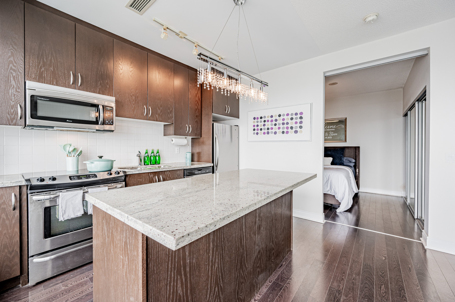 Kitchen island with built-in storage – 90 Stadium Rd Unit 824.