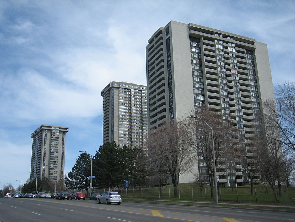 Apartments and roads in Don Valley.