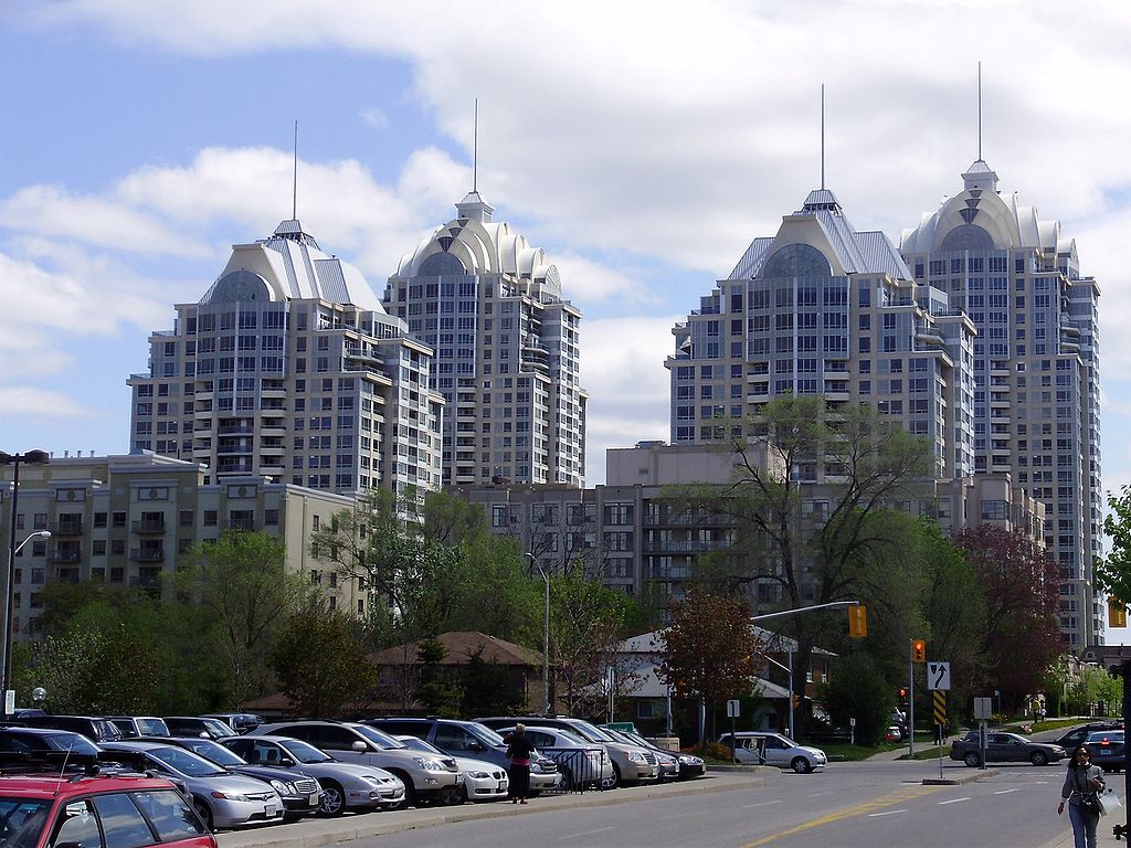 View of condos in distance.