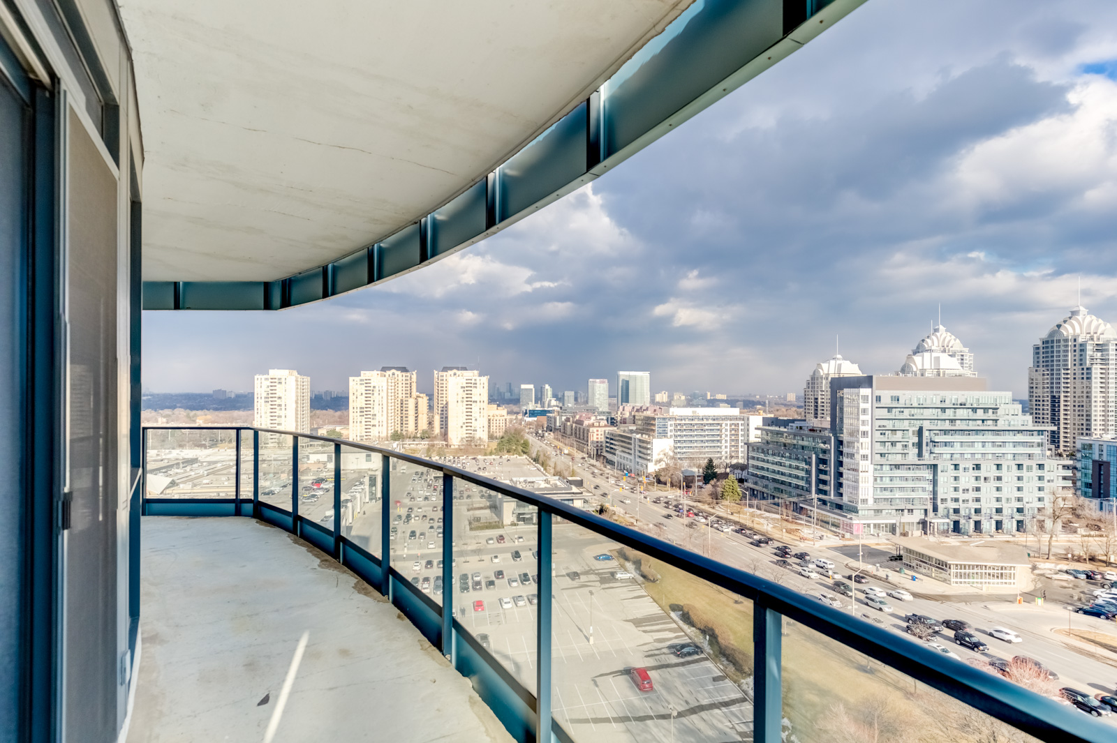 Balcony from another angle; shows Bayview Village below