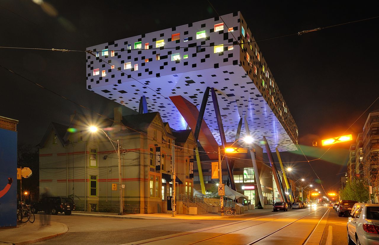 OCAD (Ontario College of Art and Design) as well as other buildings.