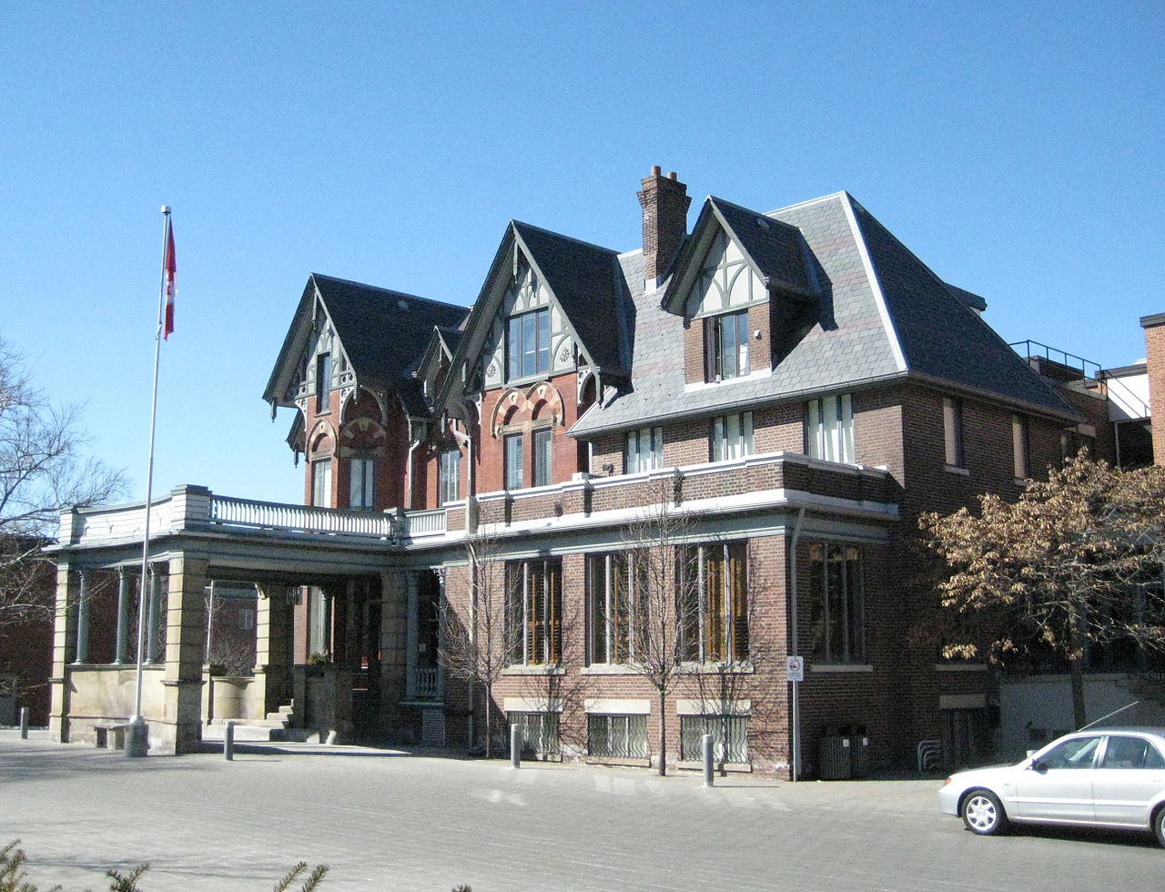 Outside of Branksome Hall school in Rosedale Toronto