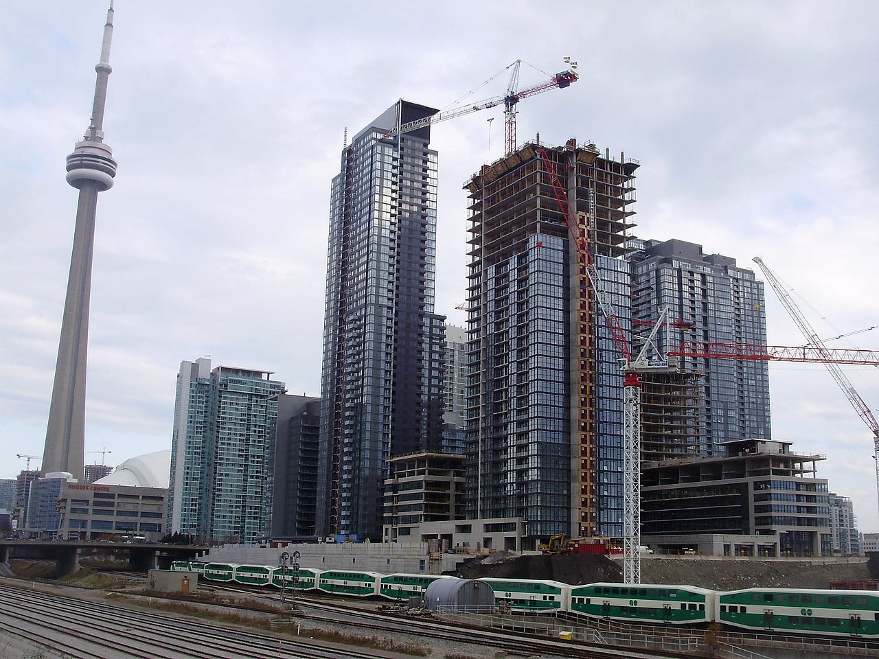 Toronto pre-construction condos and train