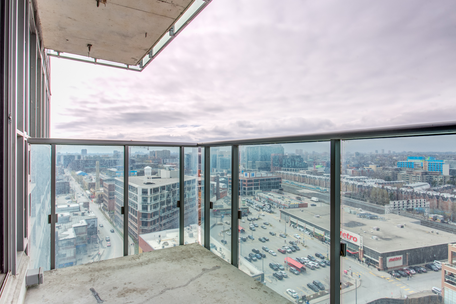 View of Liberty Village from balcony of 150 East Liberty St Unit 1616.