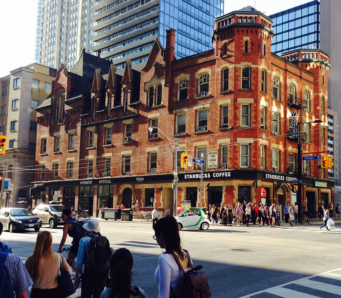 Starbucks on College and Yonge Street in Toronto.