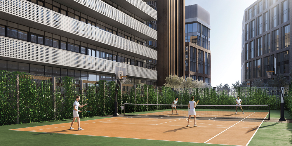 19 lighthouse condo east tower tennis court render