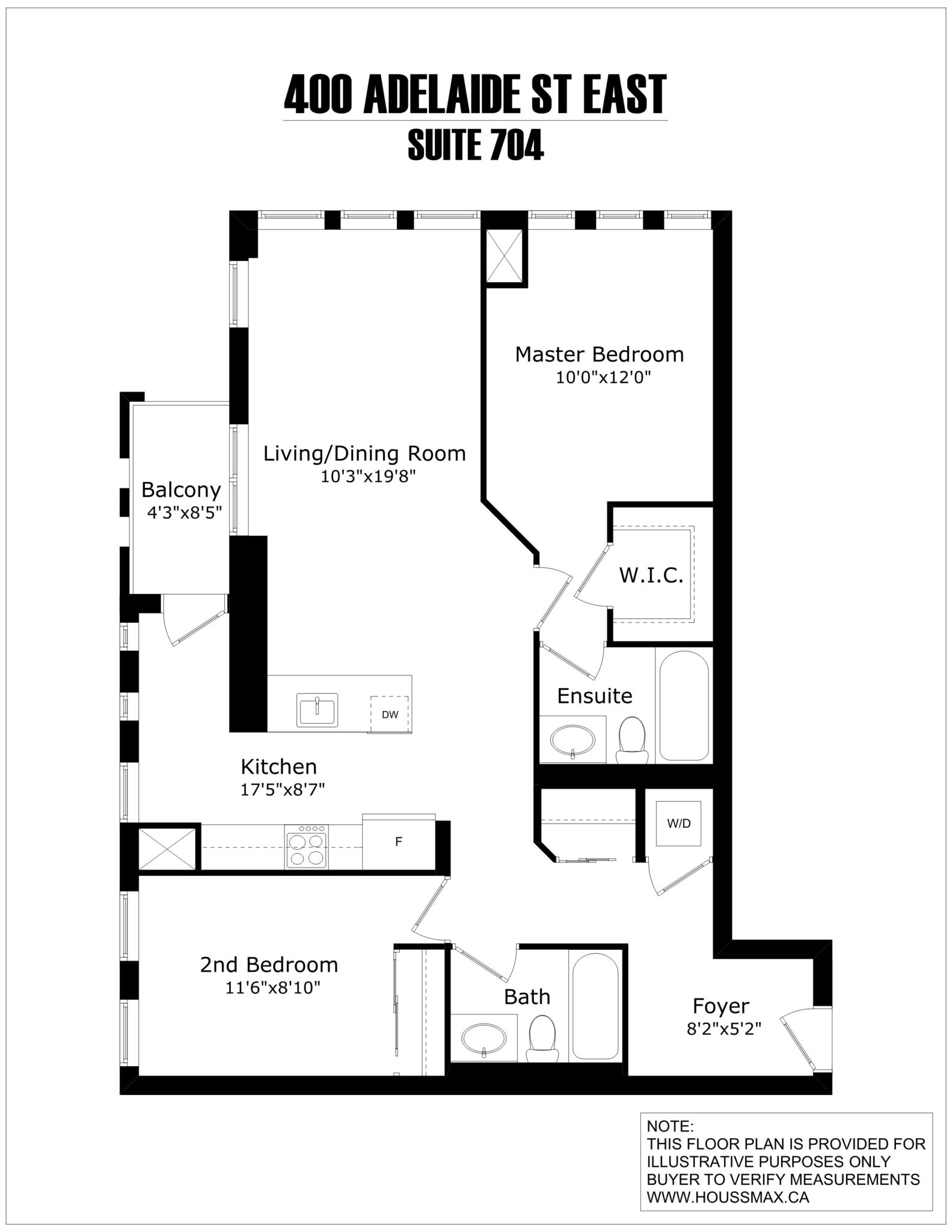 400 Adelaide St E Unit 704 condos floor plans.