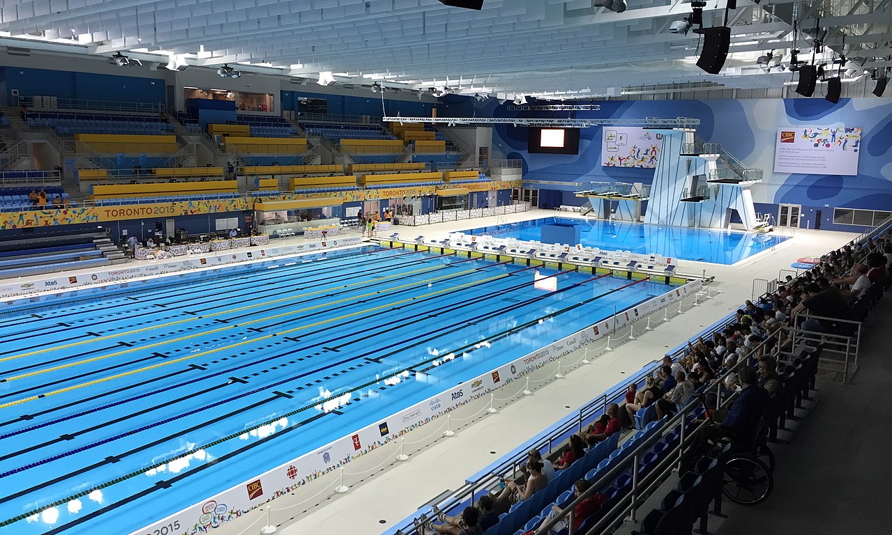 Image of swimming pool from 2015 Pan Am Games in Toronto Real Estate Agent.