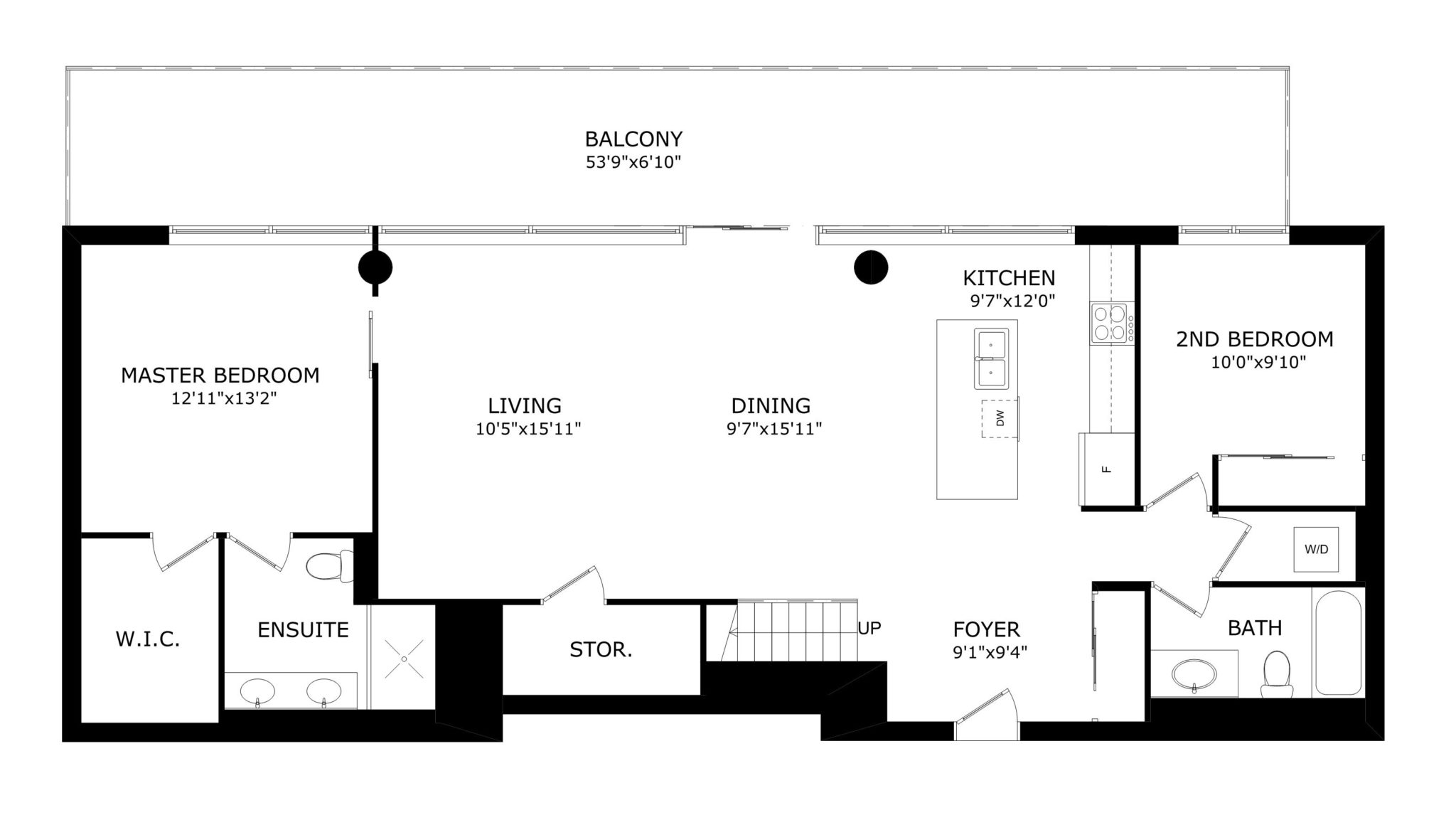 Floor Plan of penthouse condo