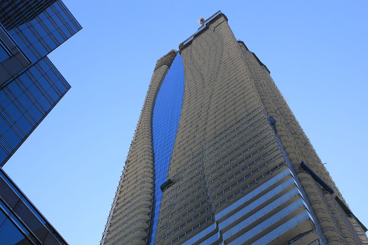 Bloor One Condos on Yonge and Bloor and surrounding buildings.