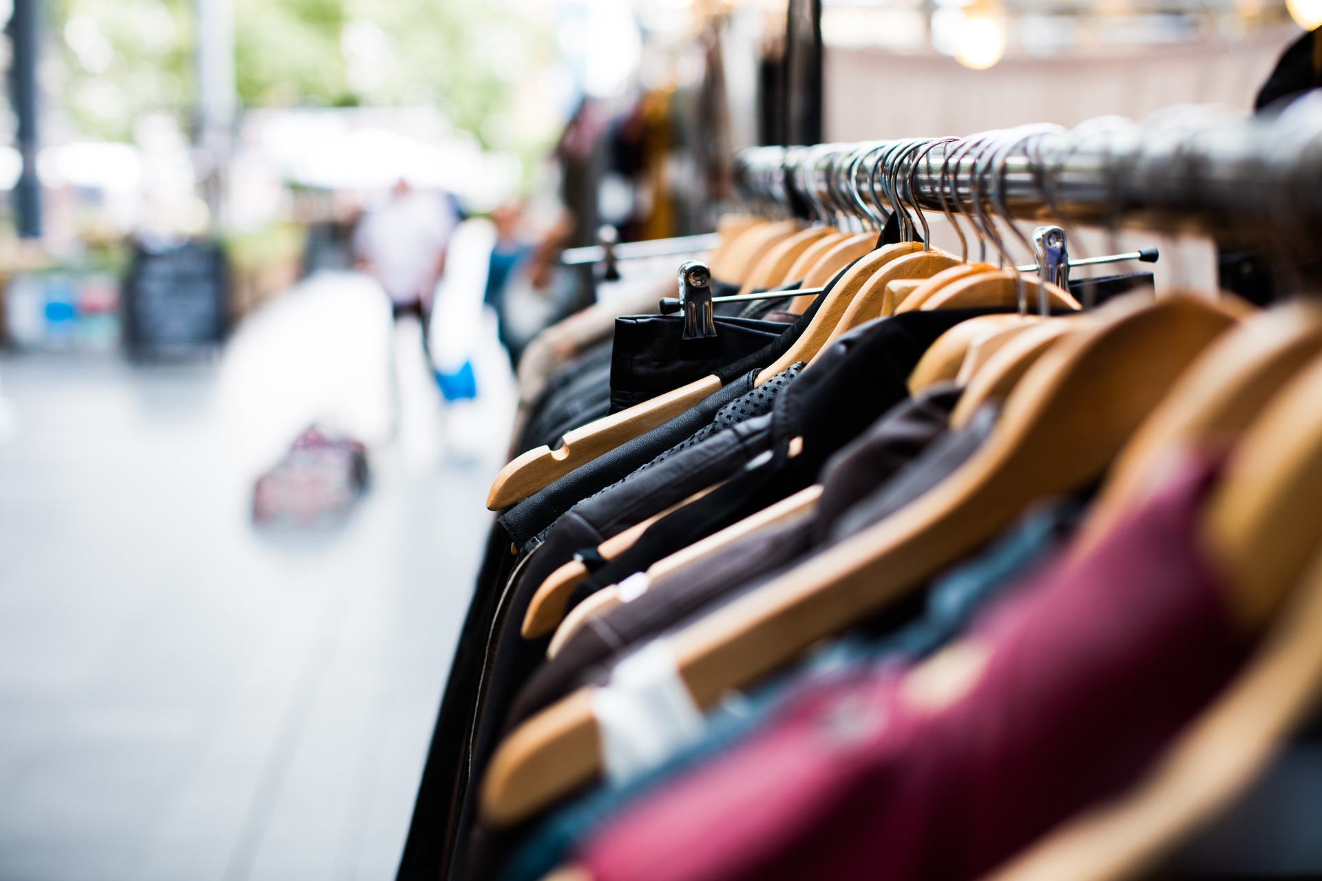 Photo of clothing rack