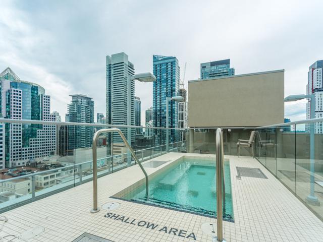 Rooftop pool with stunning view of Toronto