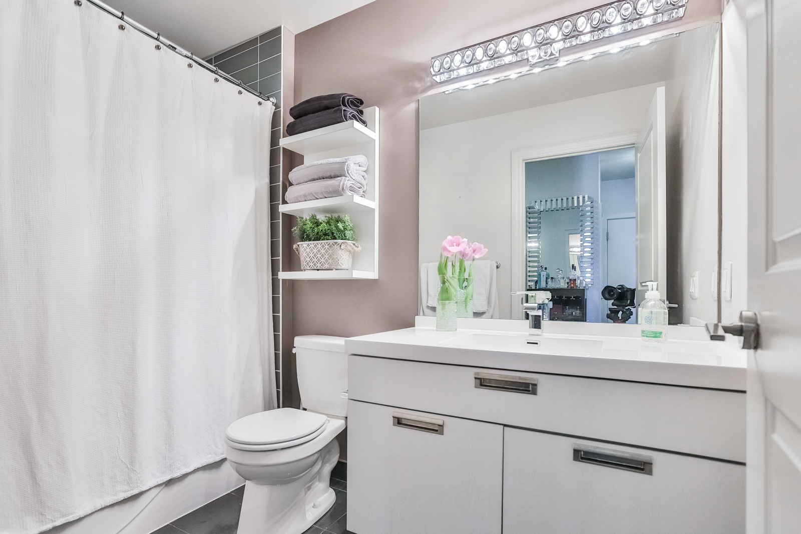 Image showing 28 Ted Rogers Way bathroom. It's rather simple yet beautiful.