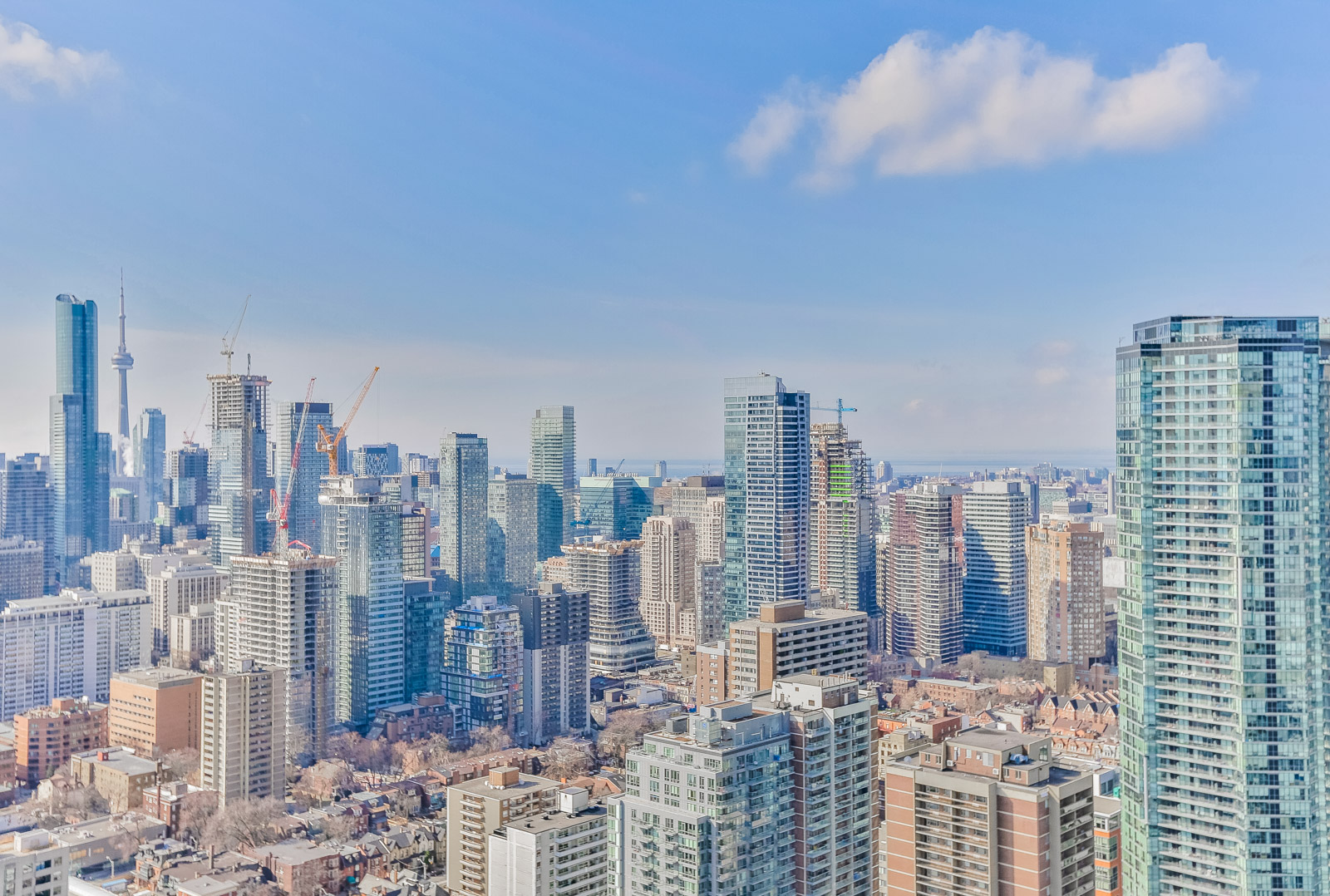 Picture of Toronto skyline, as seen from 28 Ted Rogers Way.