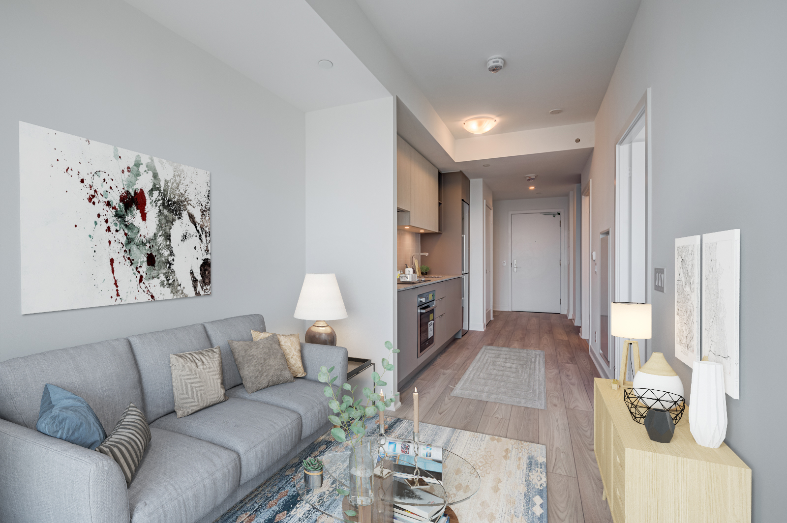 120 Parliament St Unit 1610, condo unit with linear design.