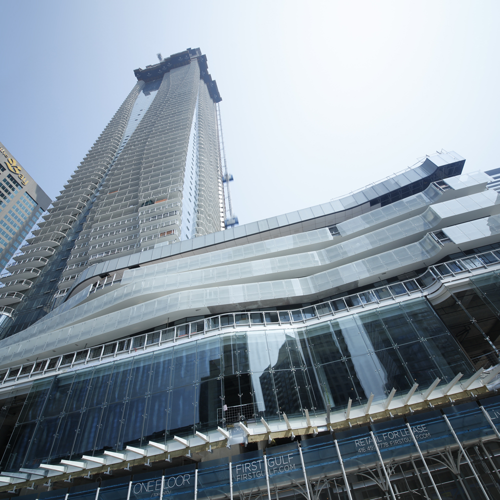 At 76-storeys, One Bloor on Yonge St is the 10th tallest residential building outside of Asia.