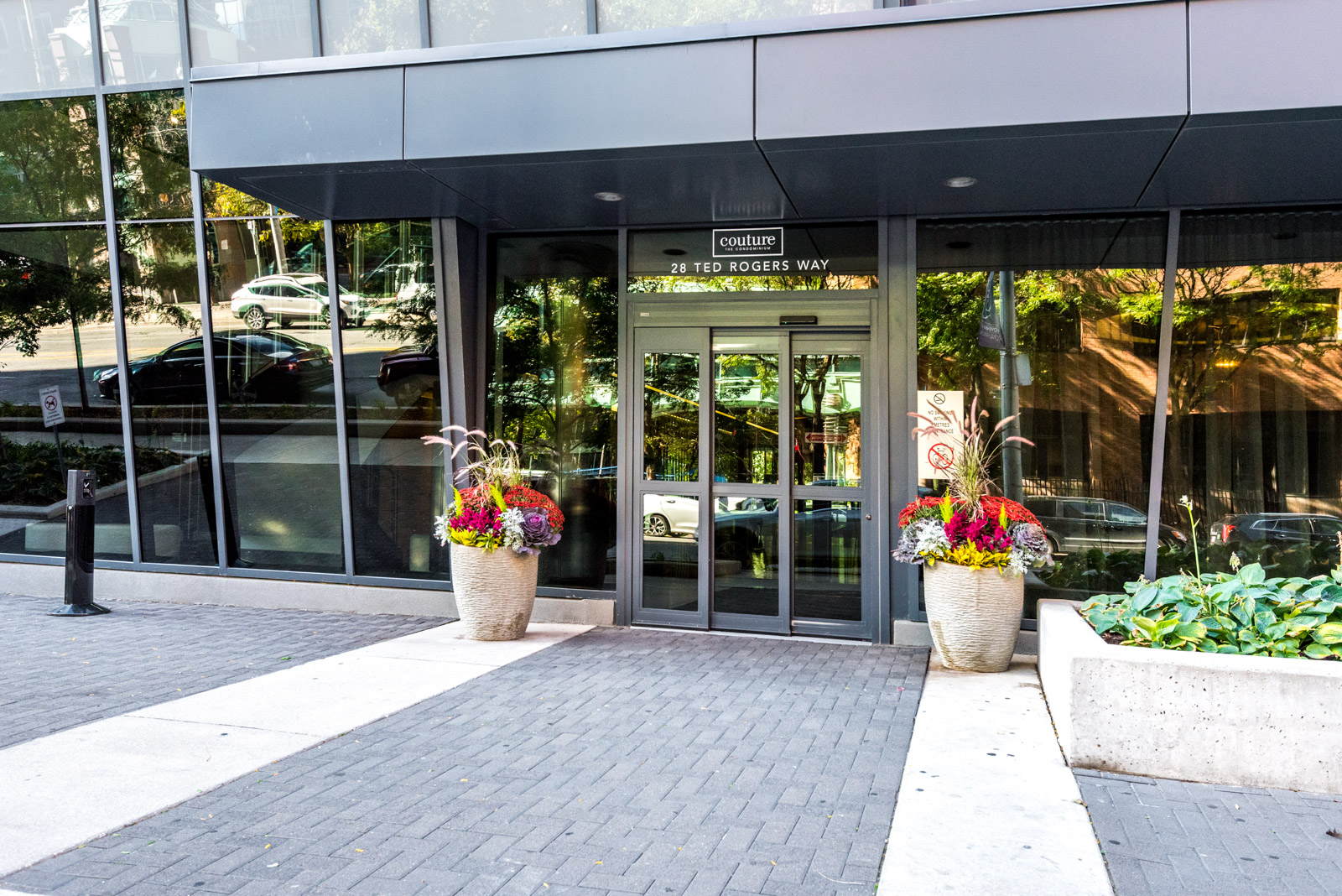 28 Ted Rogers Way (The Couture Condos) front entrance.