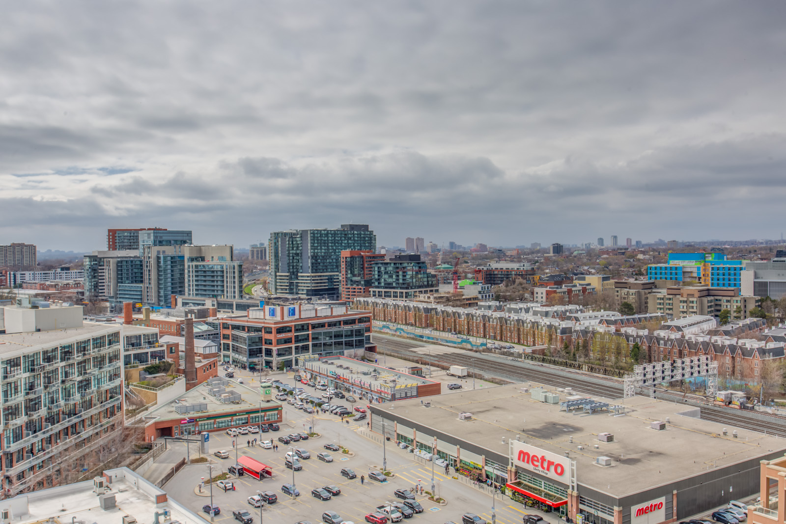 Photo of Metro, TD Bank and Goodlife Fitness across from 150 East Liberty St Unit 1616.