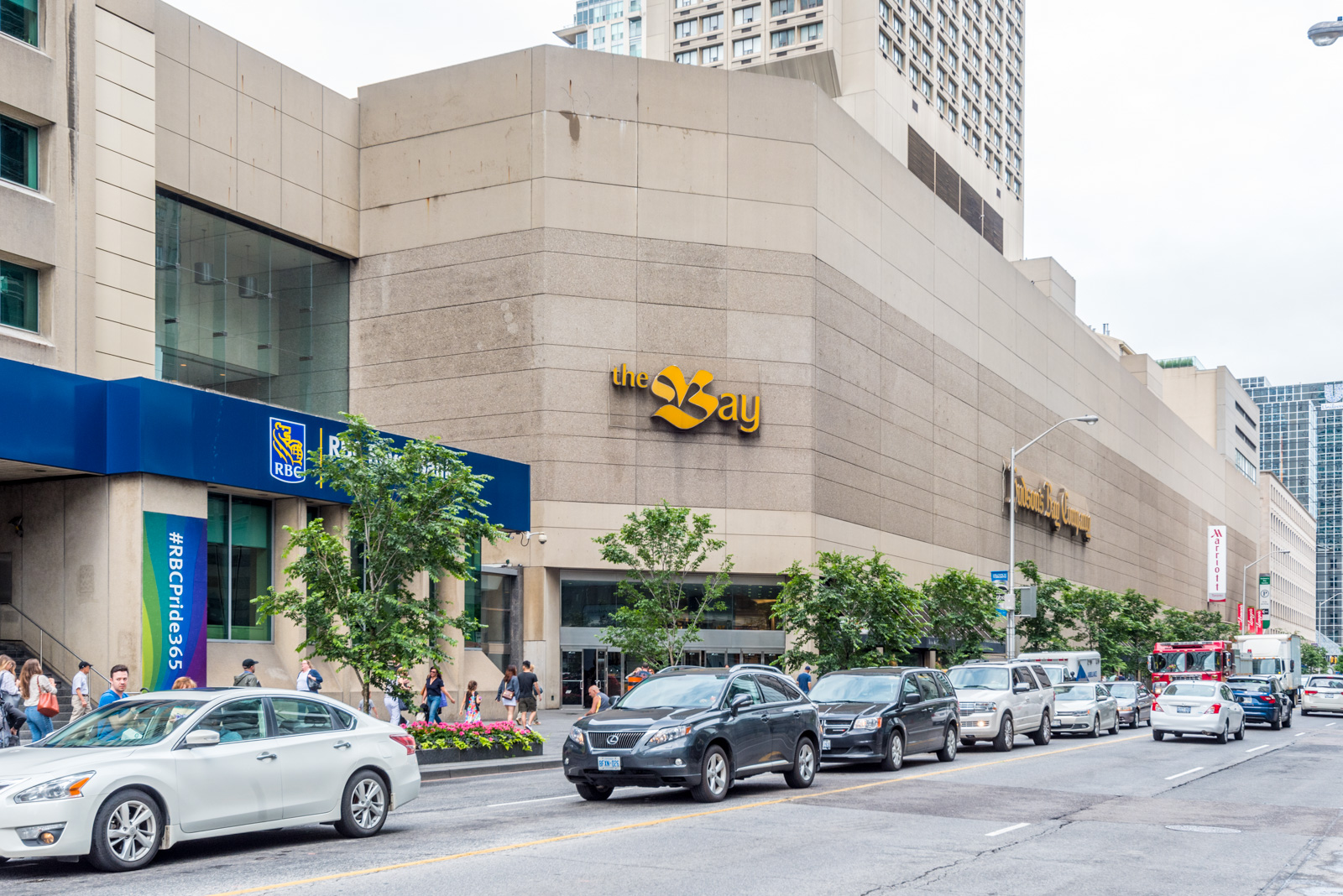 Image of Yonge and Bloor Streets and The Bay.