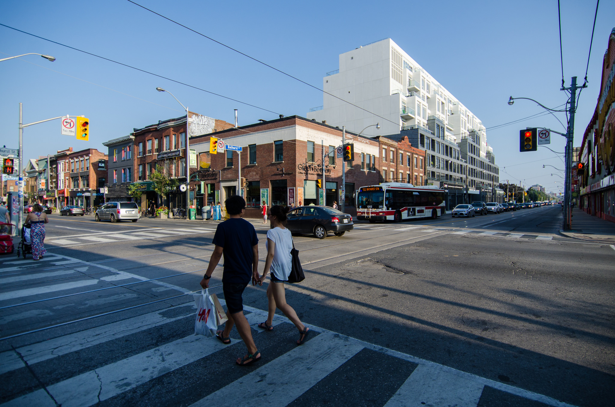 Photo of Bloor West streets and cars.