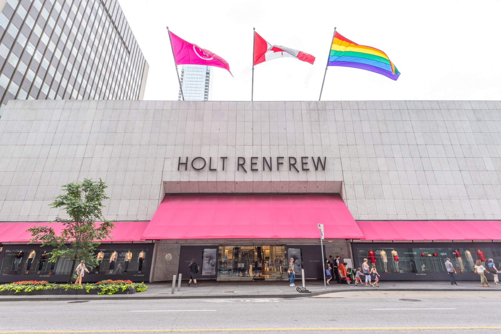 Holt Renfrew facade in Toronto.