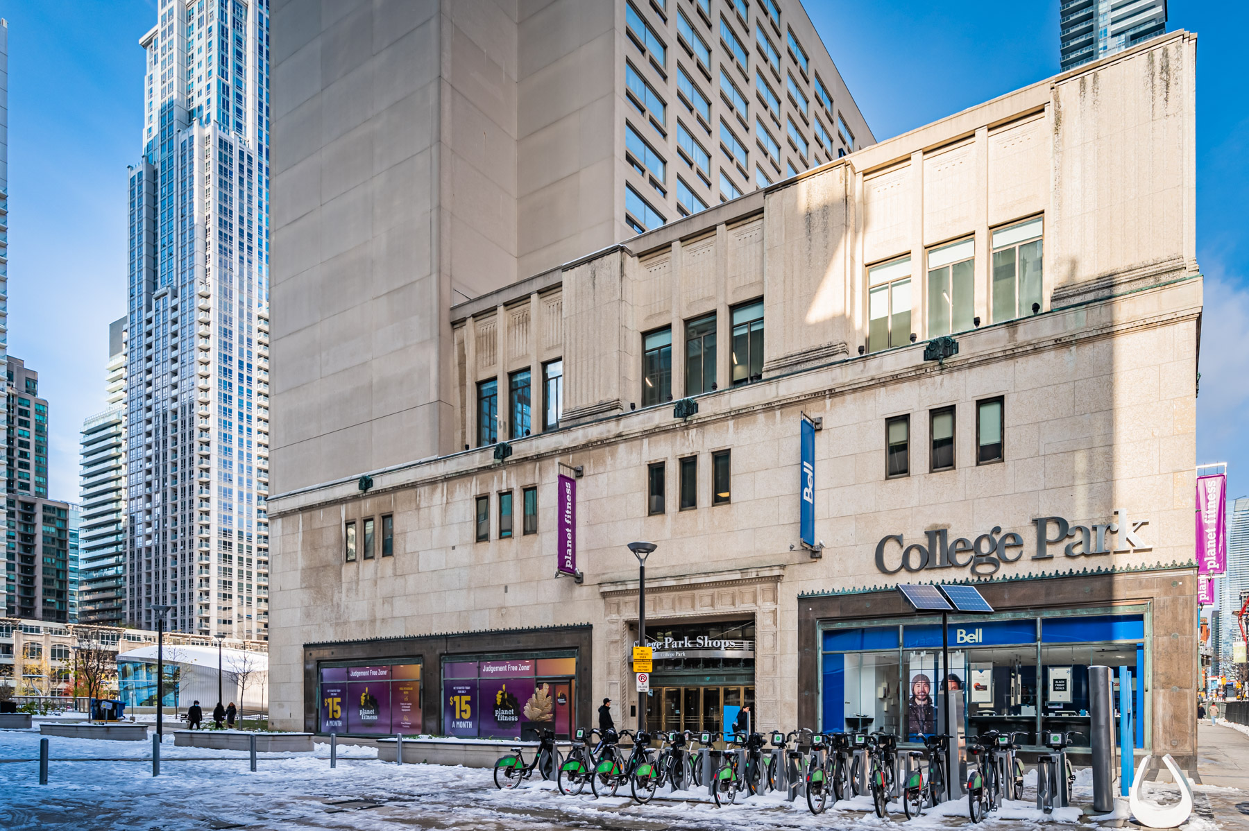 Exterior of College Park Shops near 27 Granby St.