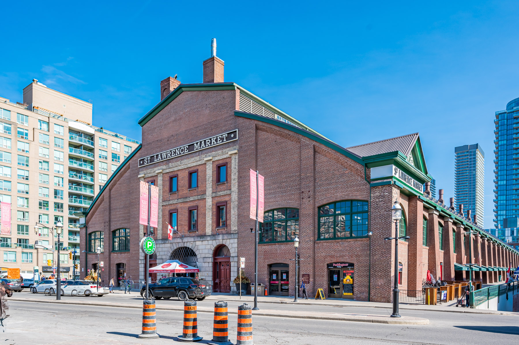 Exterior of St. Lawrence Market in Toronto.
