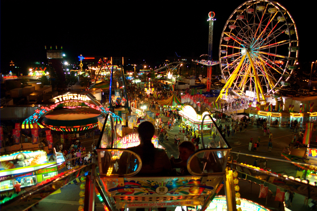 Another night shot, this one of the Canadian National Exhibition (also known as the CNE)