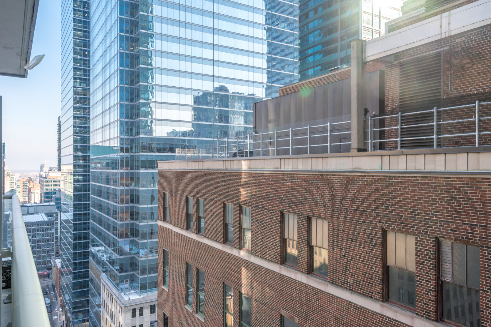 View of buildings from balcony