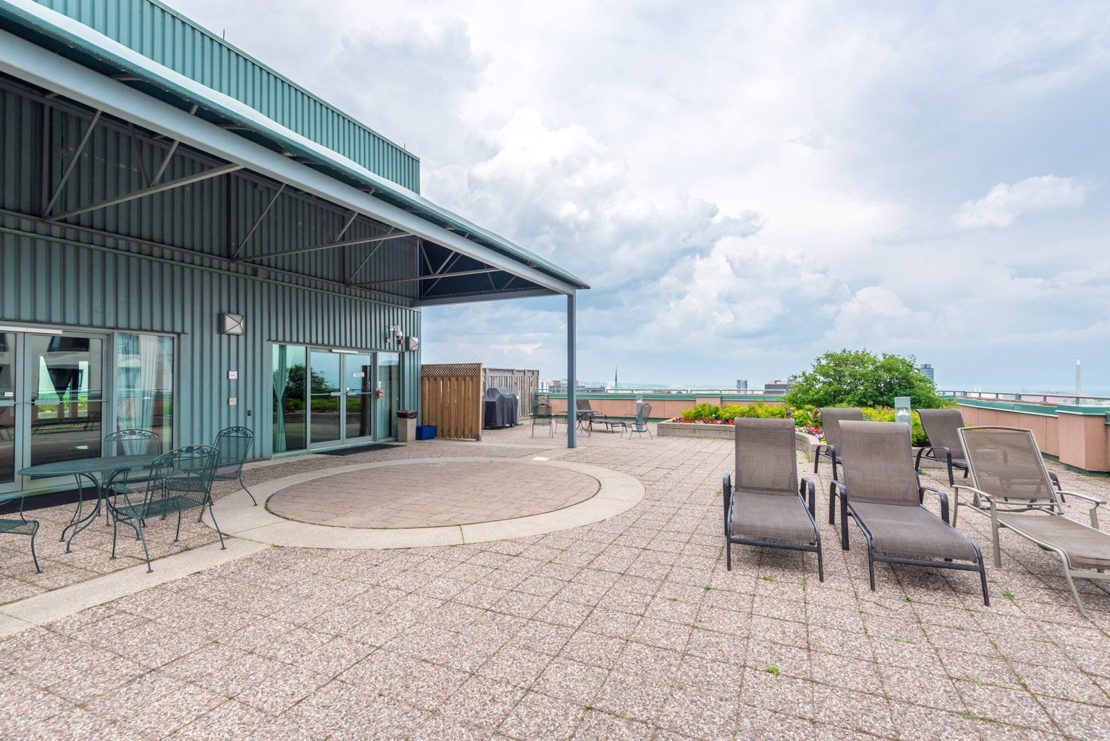 Another of 7 King Street East amenities, the rooftop deck and garden.