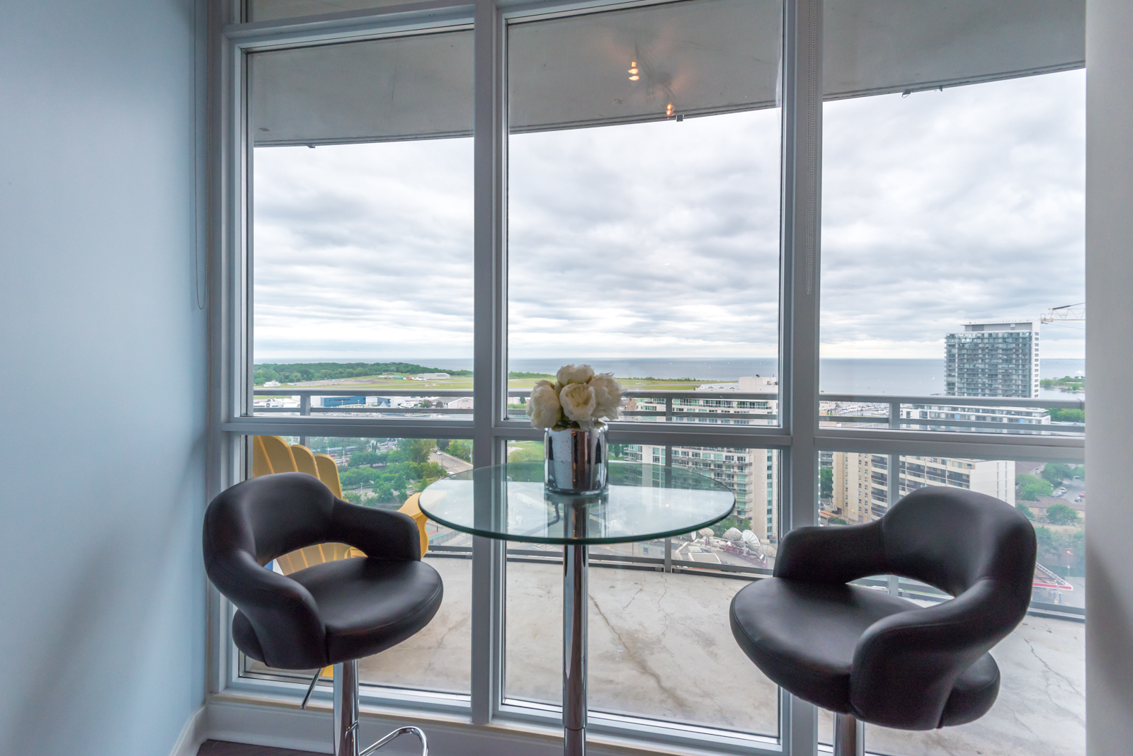 A lovely view of Toronto from the dining room and windows.