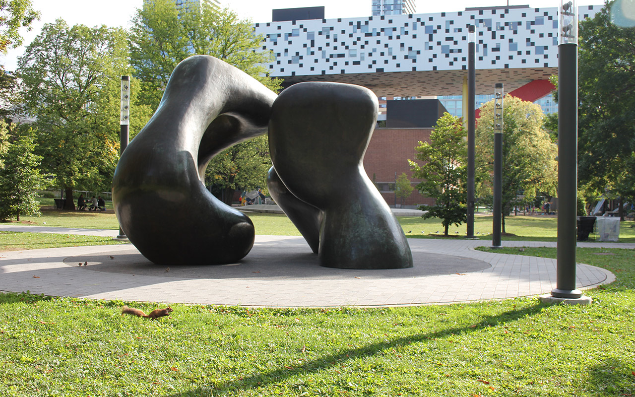 Abstract art installation at Grange park in Toronto. 