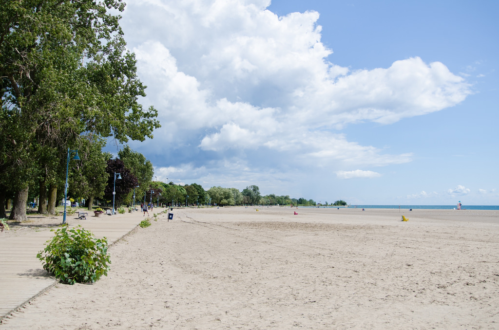 Woodbine beach in Toronto