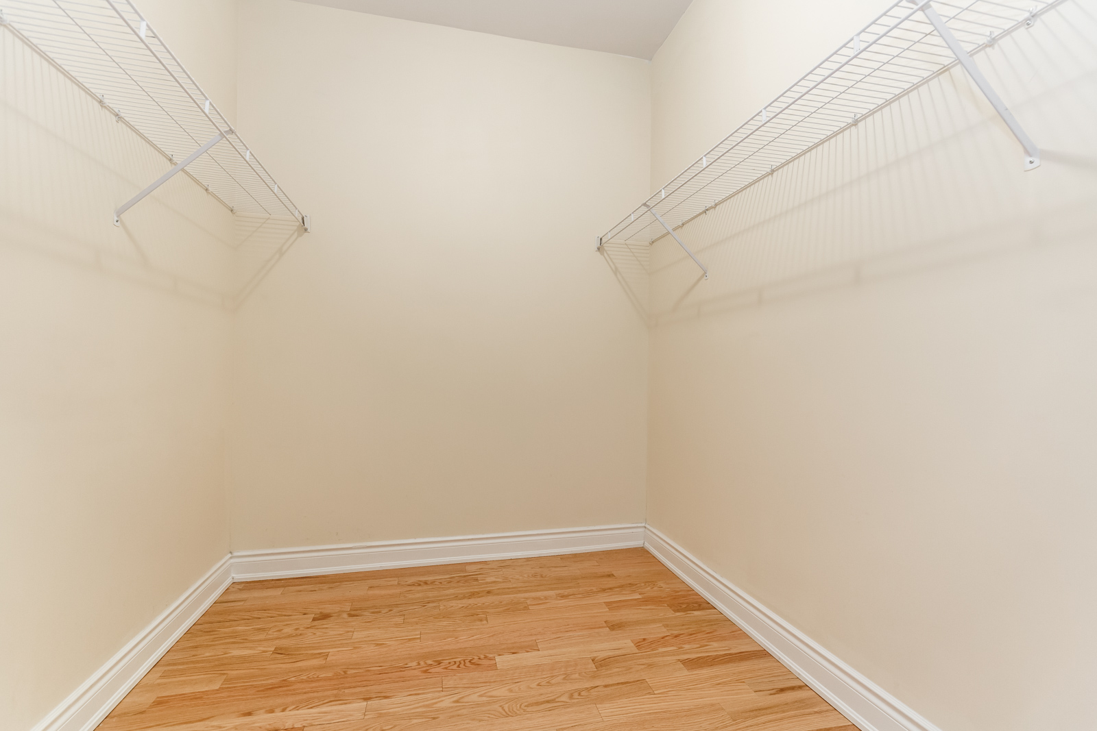 Photo of large walk-in closet