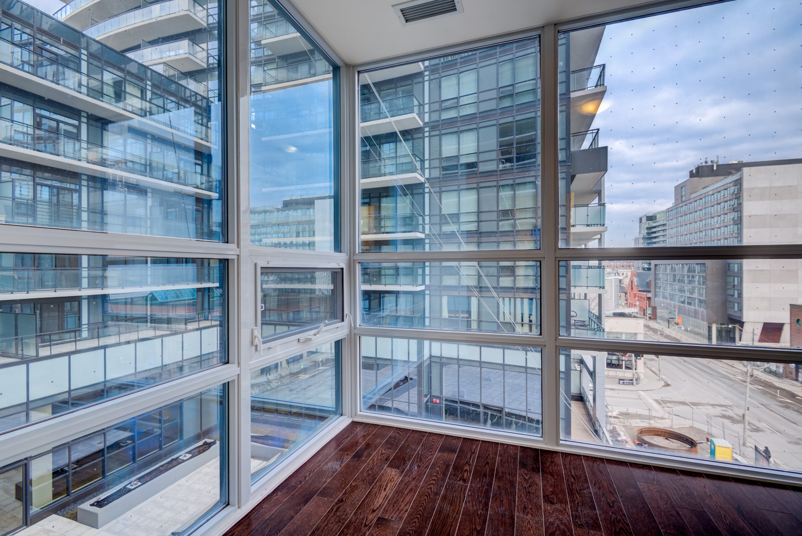 Master bedroom windows and view