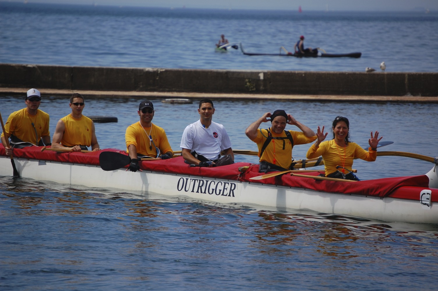 Photo of kayakers on Lake Ontario at Toronto Harbourfront / Toronto Harbourfront.