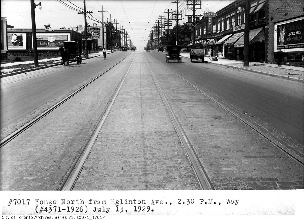 Photo of Yonge and Eglinton from 1929
