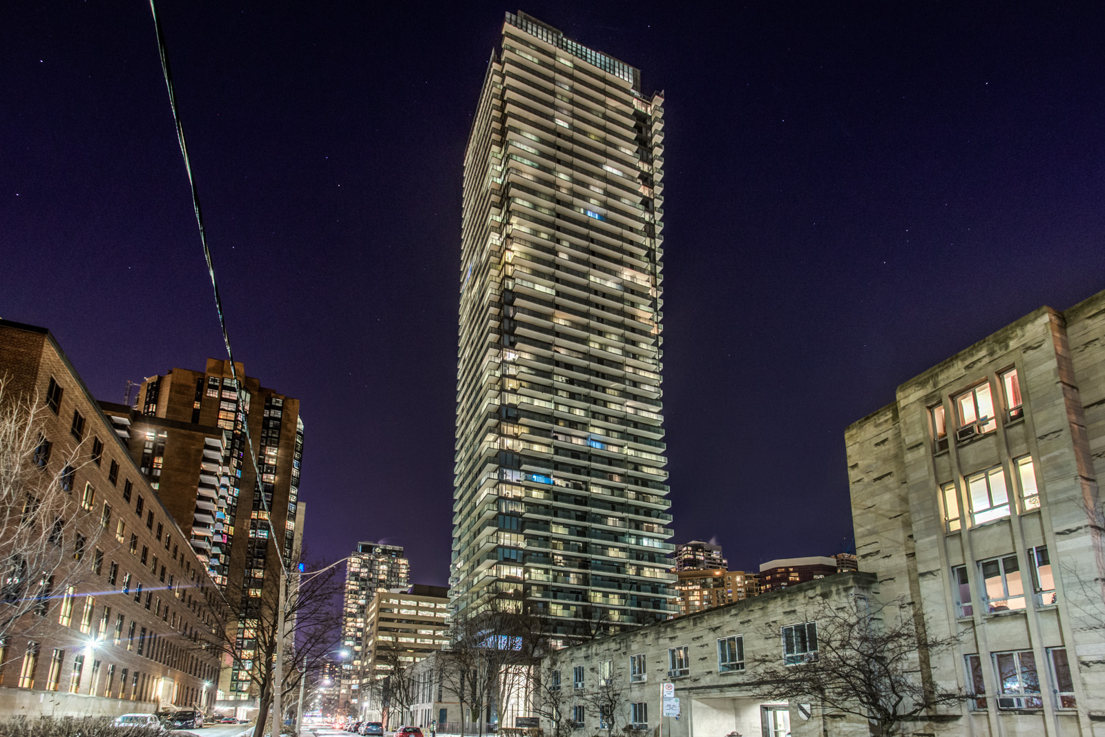 65 St Mary Street Toronto Ontario Exterior Night Shot