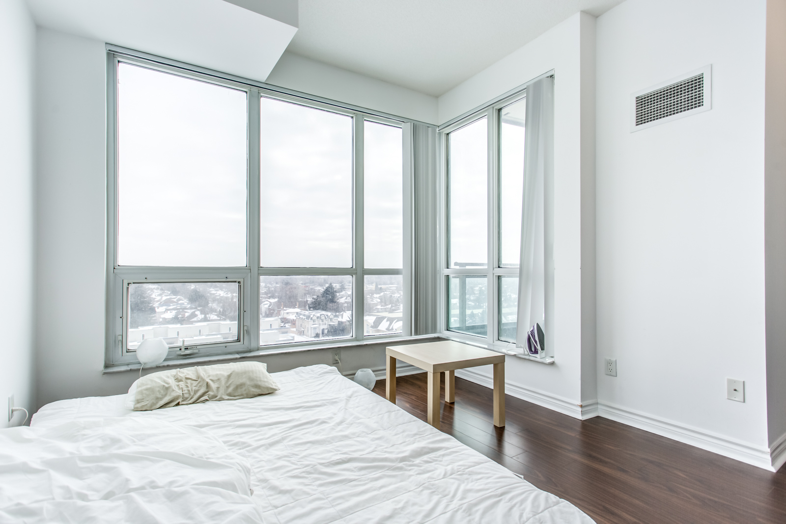 Master bedroom and windows