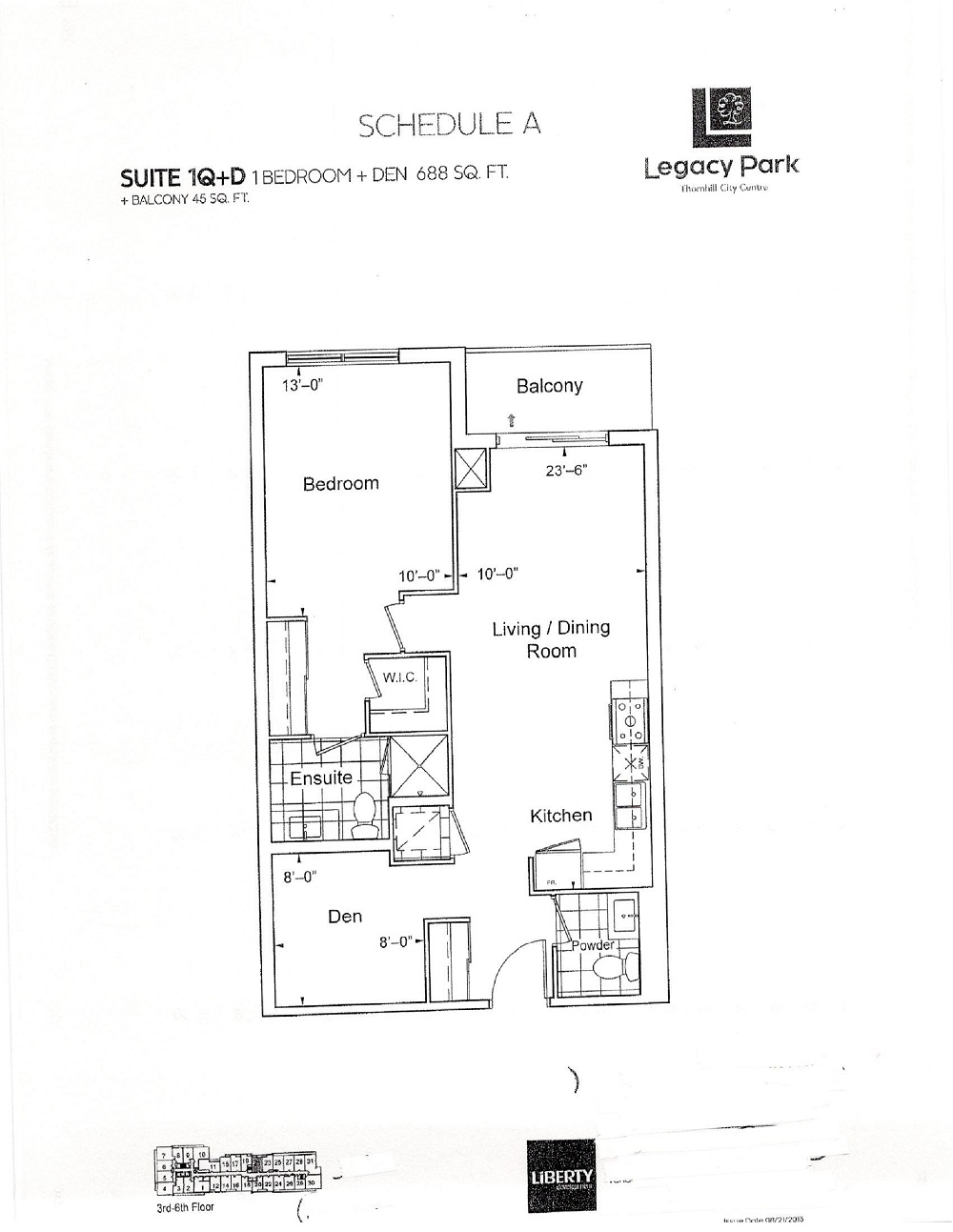 Floor Plans for condo.