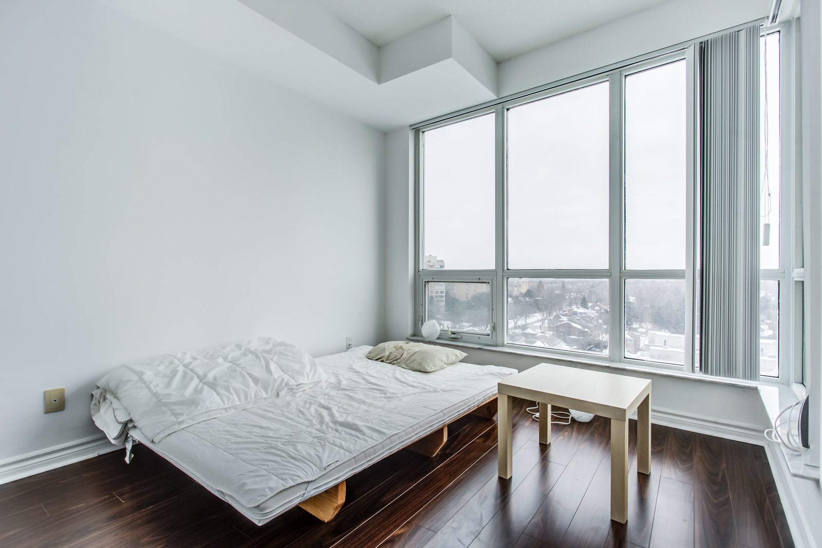 Another angle of master bedroom and windows.