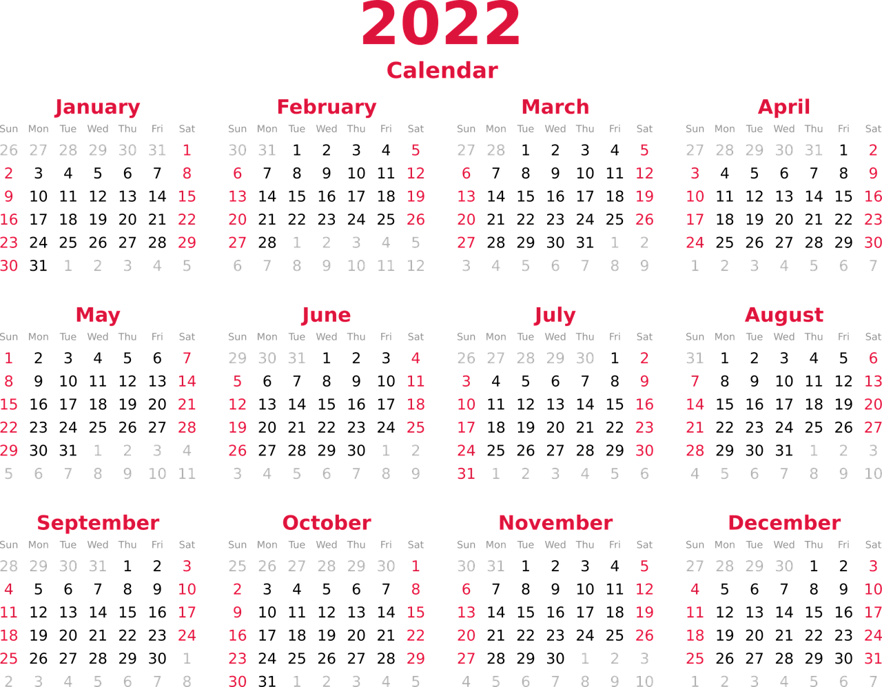 August 2022 calendar.