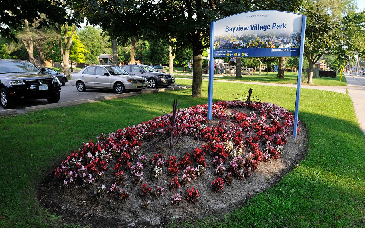 Bayview Village Park in North York Toronto