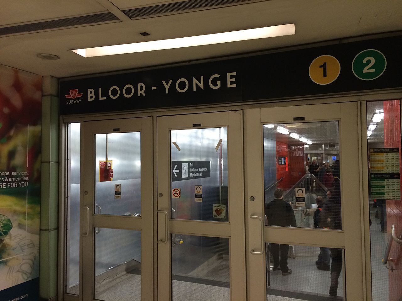 Photo of Bloor and Yonge subway line