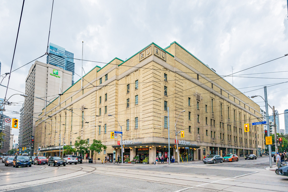 Intersection of Carlton and Church St in Toronto.