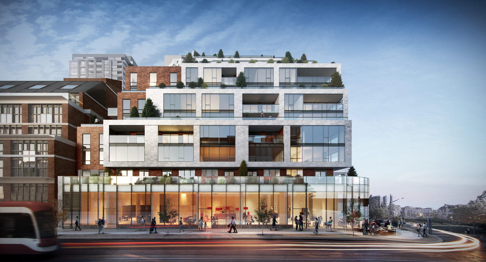 An artistic rendering of 1181 Queen St. West